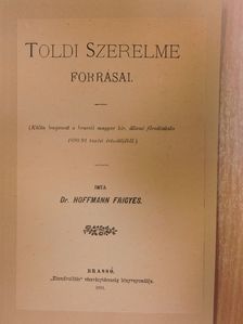 Dr. Hoffmann Frigyes - Toldi szerelme forrásai [antikvár]