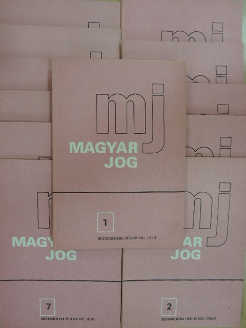 Dr. Csiky Ottó - Magyar Jog 1982. január-december [antikvár]