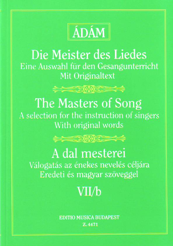 A DAL MESTEREI VII/B, SCHUBERT MŰVEI (MAGAS HANGRA)
