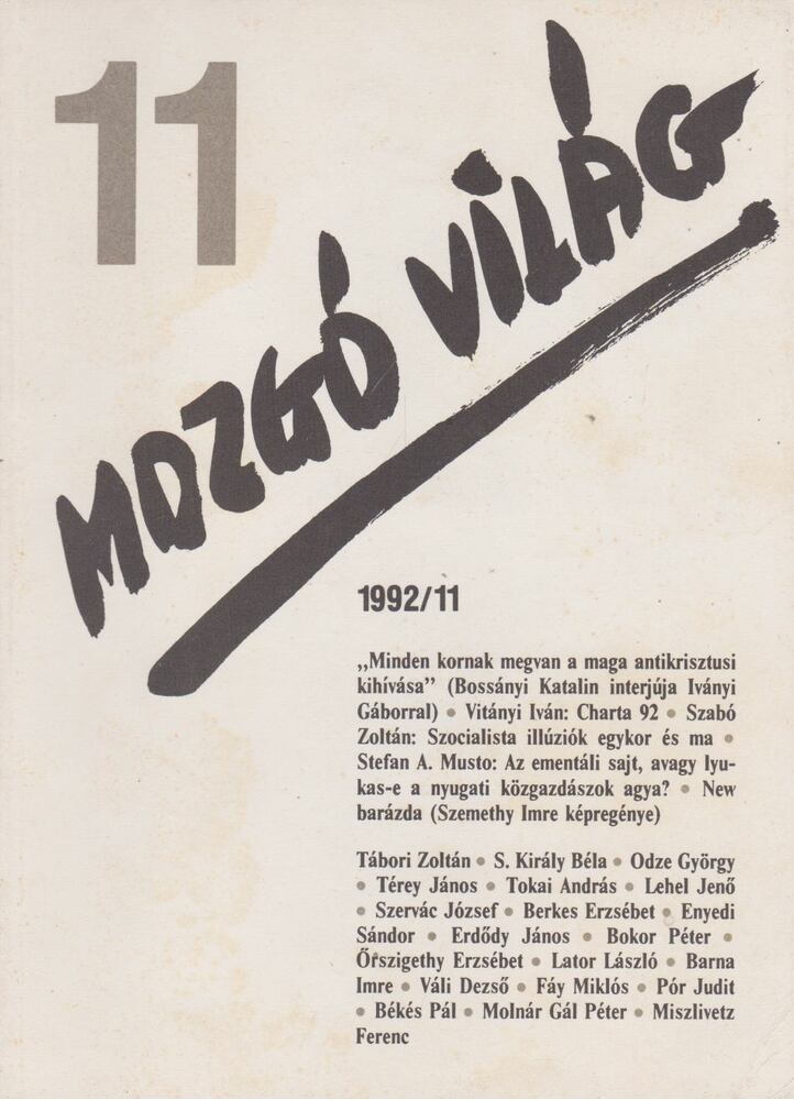 P. Szűcs Julianna - Mozgó Világ 1992/11 [antikvár]