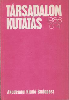 Vágvölgyi András - Társadalomkutatás 1986/3-4. [antikvár]
