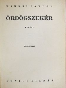 Makkai Sándor - Ördögszekér [antikvár]
