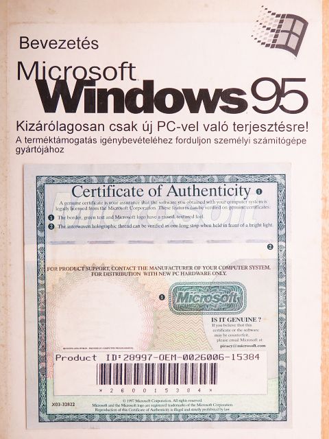Microsoft Windows 95 [antikvár]