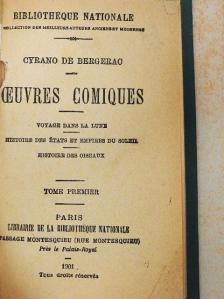 Cyrano de Bergerac - Oeuvres comiques I. [antikvár]