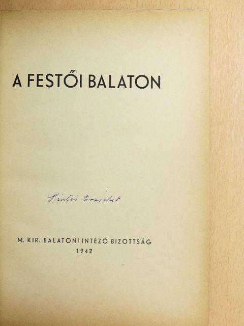 Csánky Dénes - A festői Balaton [antikvár]