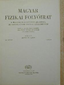 Dalibor Penáz - Magyar Fizikai Folyóirat XX. kötet 3. füzet [antikvár]