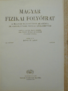 Dalibor Penáz - Magyar Fizikai Folyóirat XX. kötet 3. füzet [antikvár]