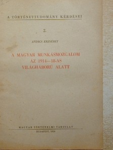 Andics Erzsébet - A magyar munkásmozgalom az 1914-18-as világháború alatt [antikvár]