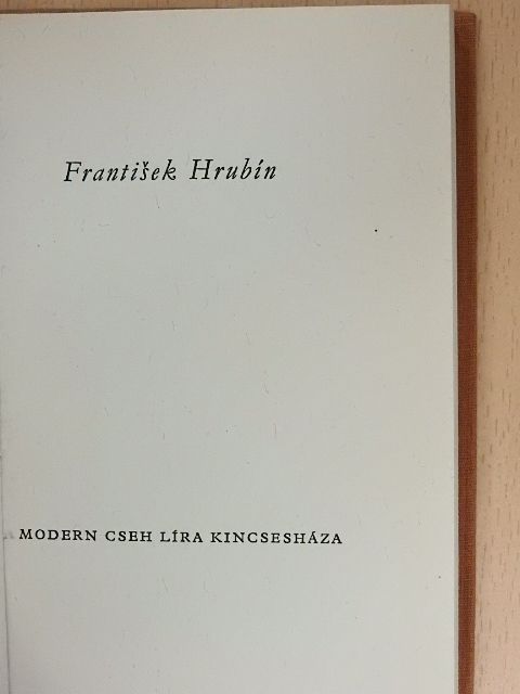 Frantisek Hrubin - Frantisek Hrubin [antikvár]