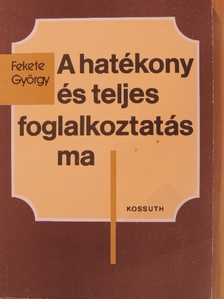 Fekete György - A hatékony és teljes foglalkoztatás ma [antikvár]