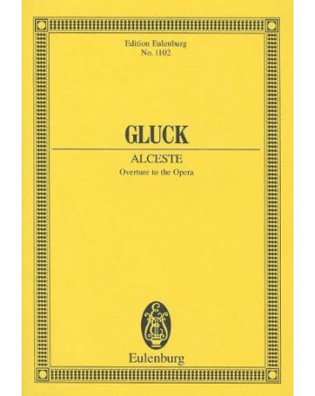 GLUCK, - ALCESTE OUVERTURE TASCHENPARTITUR, ANTIKVÁR PÉLDÁNY