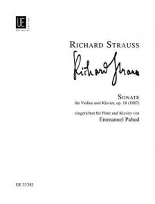 STRAUSS RICHARD - SONATE FÜR VIOLINE UND KLAVIER OP.18 (1887) EINGERICHTET FÜR FLÖTE/KLAVIER