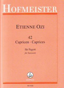 OZI, ETIENNE - 42 CAPRICEN FÜR FAGOTT