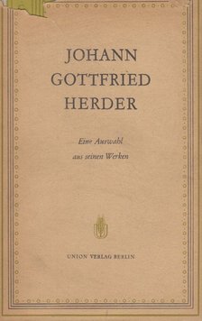 Herder, Johann Gottfried - Eine Auswahl aus seinen Werken [antikvár]