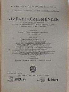 Gjunsburgs Boriss - Vízügyi Közlemények 1979/4. [antikvár]