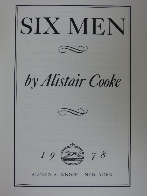 Alistair Cooke - Six Men [antikvár]