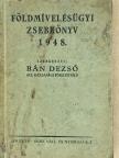 Földmívelésügyi zsebkönyv 1948. [antikvár]