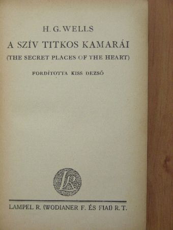 H. G. Wells - A szív titkos kamarái [antikvár]