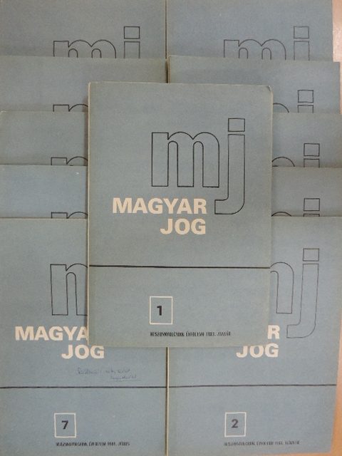 A. A. Melnyikov - Magyar Jog 1981. (nem teljes évfolyam) [antikvár]
