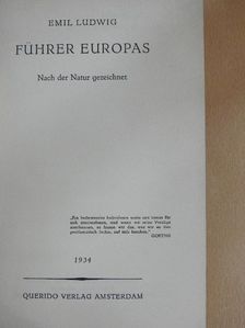 Emil Ludwig - Führer Europas [antikvár]