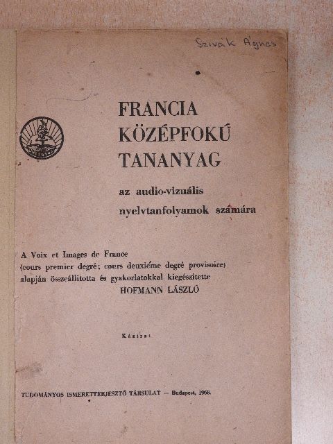 Francia középfokú tananyag [antikvár]