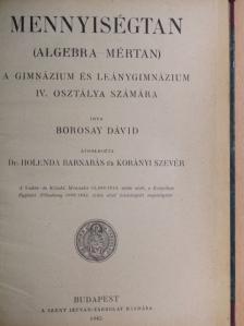 Borosay Dávid - Mennyiségtan [antikvár]