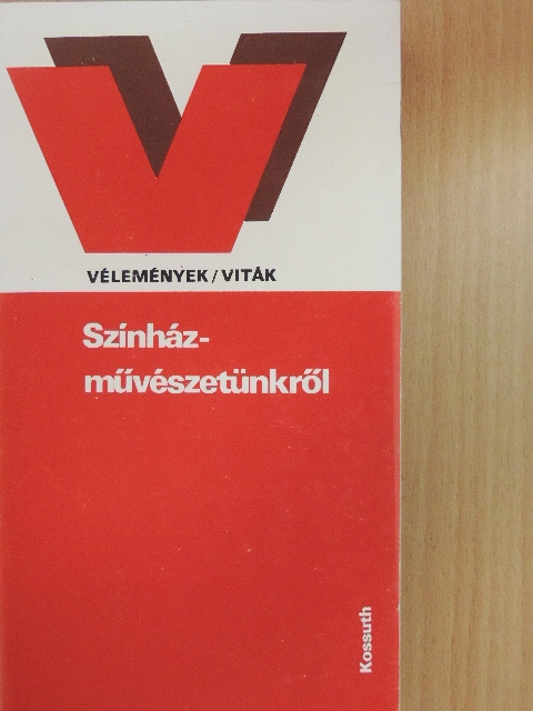Both Béla - Színházművészetünkről [antikvár]
