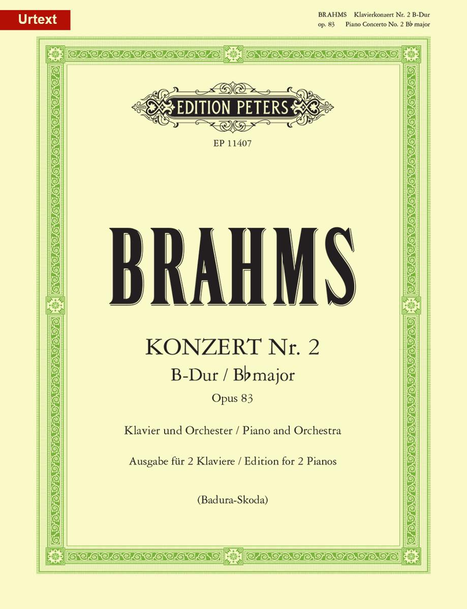 BRAHMS... - KONZERT NR.2 B-DUR OP.83 KLAVIER UND ORCHESTER. AUSGABE FÜR 2 KLAVIERE (BADURA-SKODA)