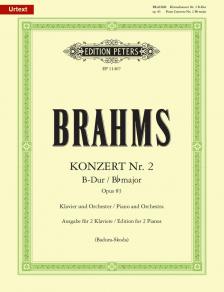 BRAHMS... - KONZERT NR.2 B-DUR OP.83 KLAVIER UND ORCHESTER. AUSGABE FÜR 2 KLAVIERE (BADURA-SKODA)