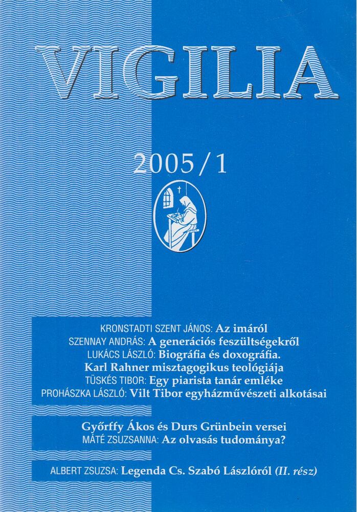 Lukács László - Vigilia 2005/1. [antikvár]