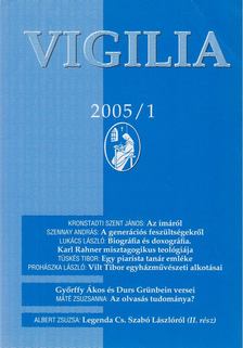 Lukács László - Vigilia 2005/1. [antikvár]