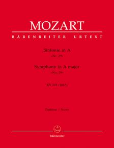 MOZART,W.A - SINFONIE IN A NOR. 29 KV 201 (186a), PARTITUR