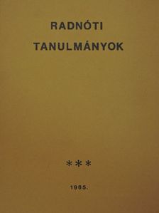 Alföldy Jenő - Radnóti tanulmányok [antikvár]