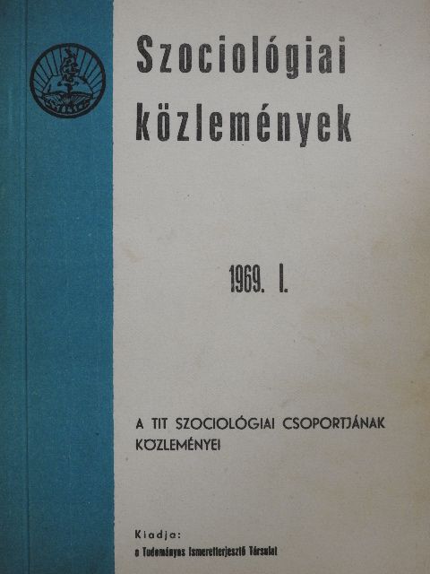 Kemény István - Szociológiai közlemények 1969/I. [antikvár]