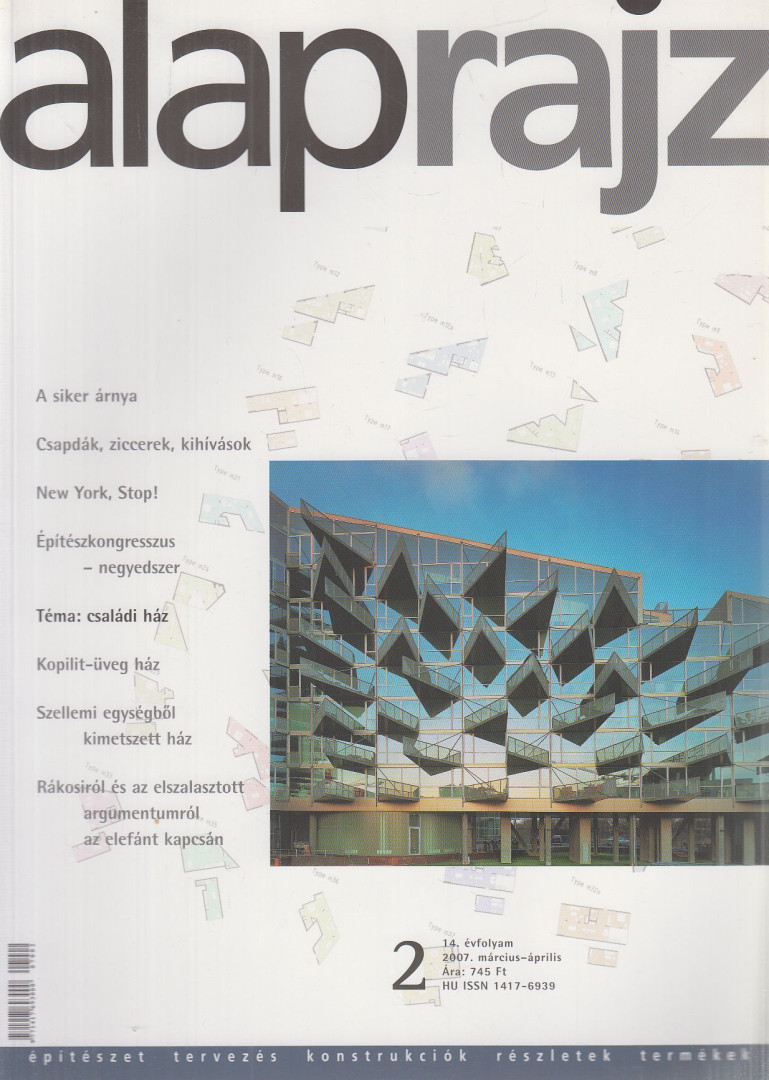 Csanády Pál (fel.szerk.) - Alaprajz 2007. március-április [antikvár]
