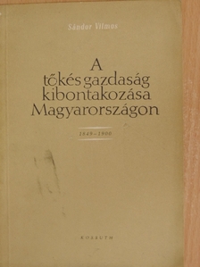 Sándor Vilmos - A tőkés gazdaság kibonatkozása Magyarországon [antikvár]