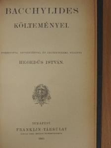 Bacchylides - Bacchylides költeményei [antikvár]