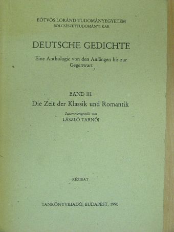 Friedrich Hölderlin - Deutsche Gedichte III. [antikvár]