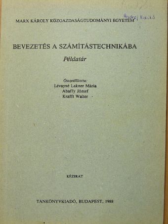 Krafft Walter - Bevezetés a számítástechnikába [antikvár]