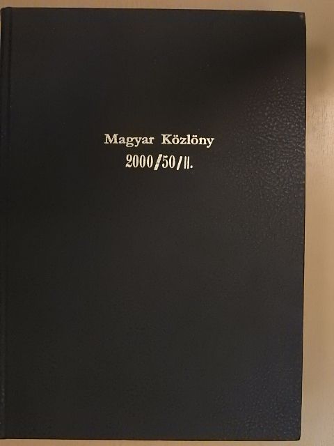 Magyar Közlöny 2000. május 24. [antikvár]