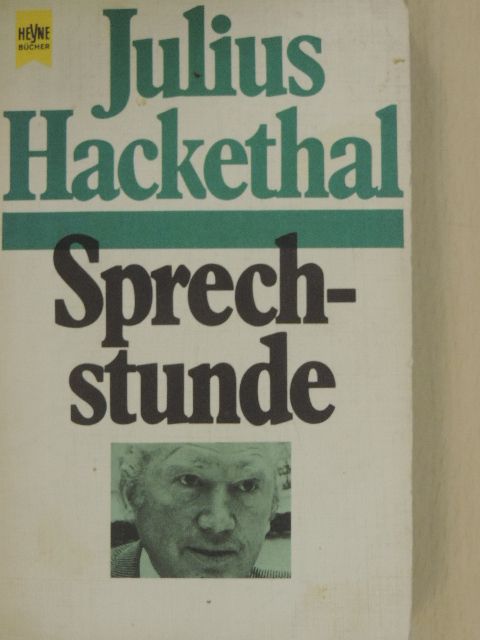 Julius Hackethal - Sprechstunde [antikvár]