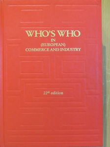 Who's Who in (European) Commerce and Industry 2008 [antikvár]
