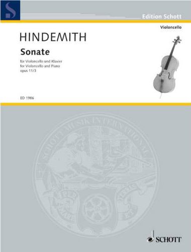 HINDEMITH - SONATE FÜR VIOLONCELLO UND KLAVIER OP.11/3