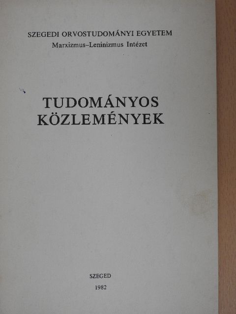 Benkő Zsuzsanna - Tudományos közlemények [antikvár]