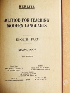 M. D. Berlitz - Method for Teaching Modern Languages II. [antikvár]