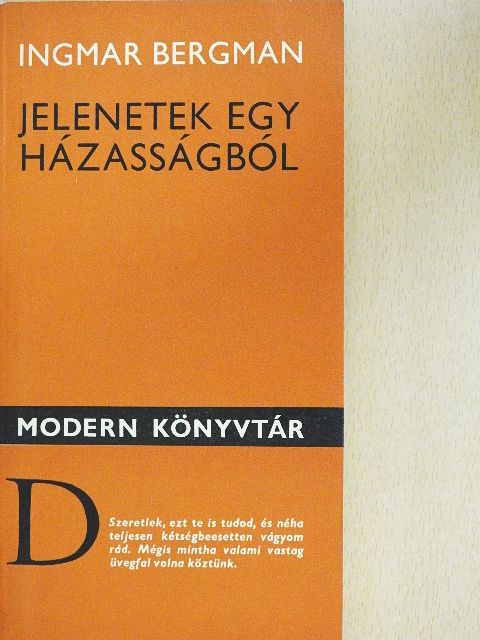 Ingmar Bergman - Jelenetek egy házasságból [antikvár]