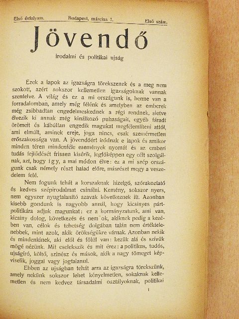 Gárdonyi Géza - Jövendő 1903. (nem teljes évfolyam) [antikvár]