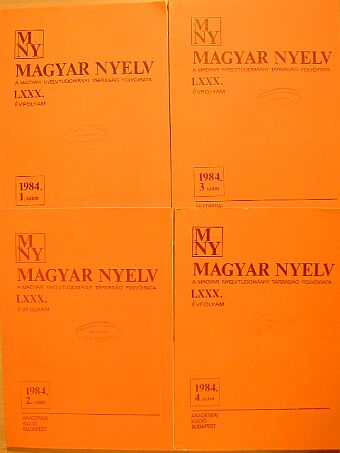 Budai László - Magyar Nyelv 1984/1-4. [antikvár]