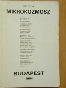 Deme Zoltán - Mikrokozmosz [antikvár]