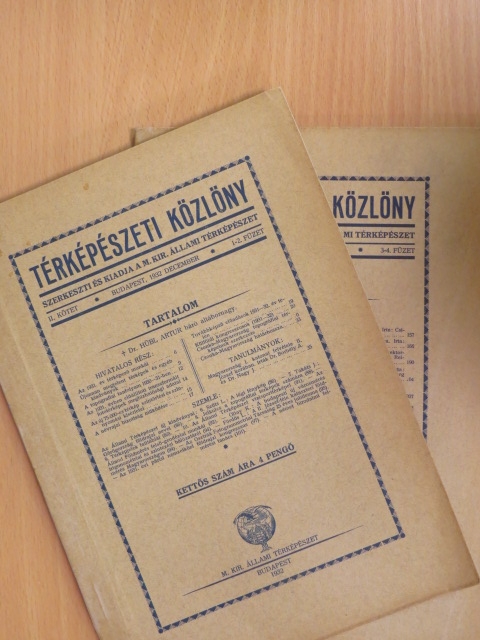 Dr. Albán Imre - Térképészeti Közlöny 1932. december - 1933. december [antikvár]